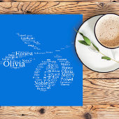 Olivia Name Cloud Customizable Poster