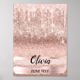 Olivia Name Meaning Birthday 16. Bridal Rose Poster