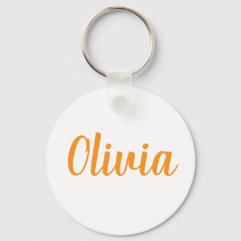 Olivia name Metal ring keychain Schlüsselanhänger
