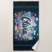 Olivia Ocean Adventure Beach Handtuch (Vorderseite)