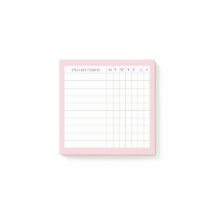 Olivia Personalisiert Habit Tracker in Blush