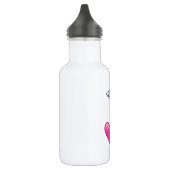 Olivia personalisierte Herzen Wasserflasche (Links)