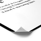 Olivia, Personalisierte Mädchenbezeichnung Definit Poster (Ecke)