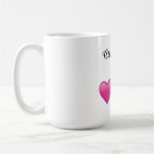 Olivia Personalized Hearts Emoji Mug Kaffeetasse (Links)