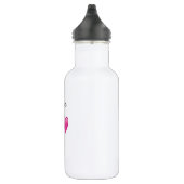 Olivia Personalized Hearts Water Bottle Edelstahlflasche (Rechts)