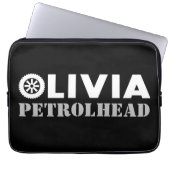 Olivia Petrol Head Laptopschutzhülle (Vorderseite)