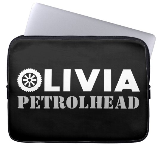 Olivia Petrol Head Laptopschutzhülle (Vorderseite)