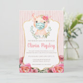 Olivia Pigsley Baby Shower by Mail Einladung (Stehend Vorderseite)