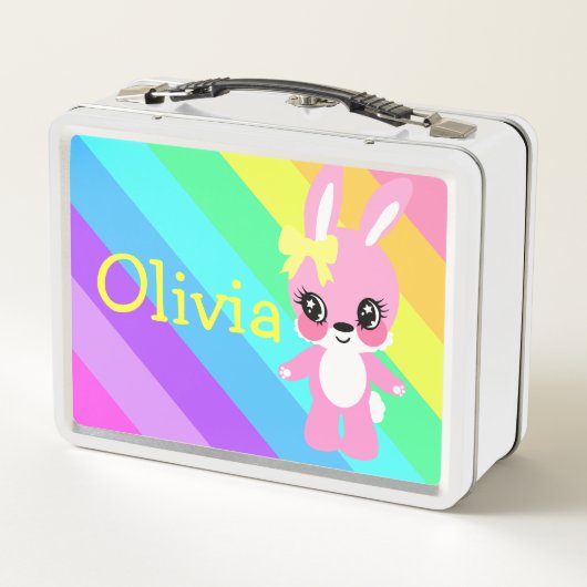 Olivia Regenbogendose Metall Brotdose (Rückseite)