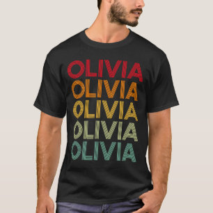 Olivia Retro Name Spaß Nickname T-Shirt