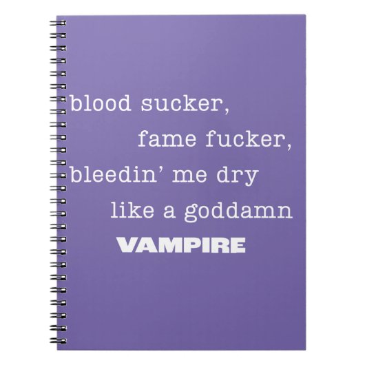 Olivia Rodrigo lyric Notebook Pop Music Notizblock (Vorderseite)