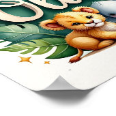 Olivia Safari Kinderzimmer Poster (Ecke)