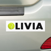 Olivia Tennis Autoaufkleber (Auf Auto)