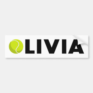 Olivia Tennis Autoaufkleber