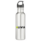 Olivia Tennis Edelstahlflasche (Vorderseite)