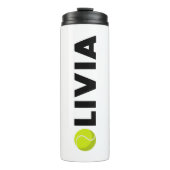 Olivia Tennis Thermosbecher (Vorderseite)
