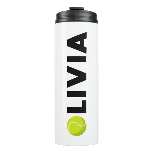 Olivia Tennis Thermosbecher (Vorderseite)
