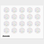 Olivia Text Design II Sticker (Blatt)