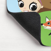 Olivia und Cheddarkäse Mousepad (Ecke)