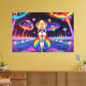 Olivia und Psychedelia Leinwanddruck (Insitu (Wohnzimmer))