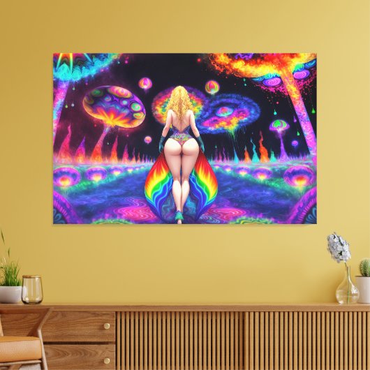 Olivia und Psychedelia Leinwanddruck (Insitu (Wohnzimmer))