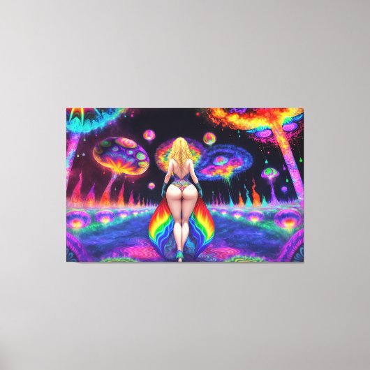 Olivia und Psychedelia Leinwanddruck (Vorderseite)