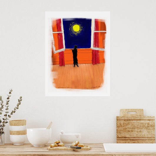 Olivia und Window Poster (Küche)