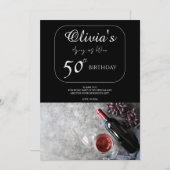 Olivia's 50. Geburtstag Dankeschön Karte (Vorne/Hinten)