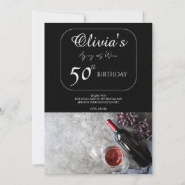 Olivia's 50. Geburtstag Dankeschön Karte