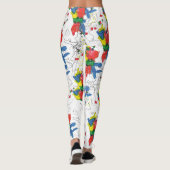 Olivia's Basquiat inspiriert Leggings (Rückseite)