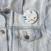 Olivia's Basquiat inspirierte Kunst Button (Beispiel)