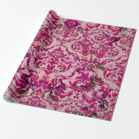 Olivias Damast Geschenkpapier (Ungerollt)