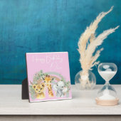 Olivia's Wild Birthday: Aquarell Animal Tableto Fotoplatte (InSitu)
