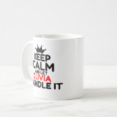 OLIVIEN KAFFEETASSE (Vorderseite Links)