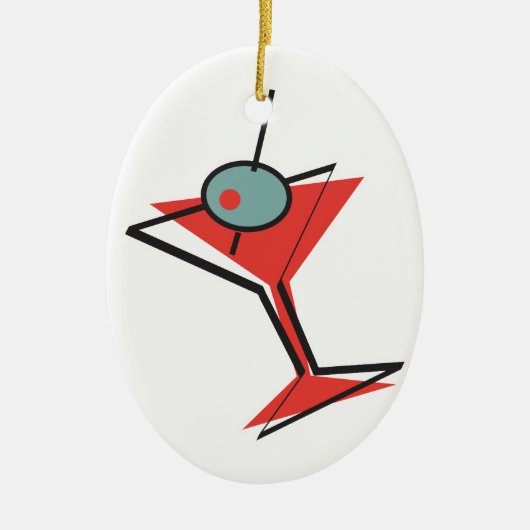 Olivmartini Keramikornament (Vorne)