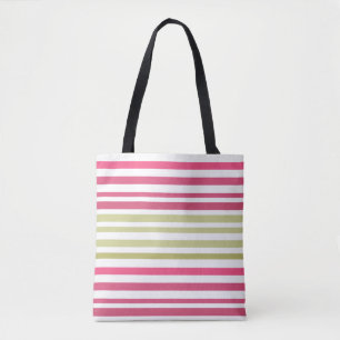 Olivrosa gestreift tasche