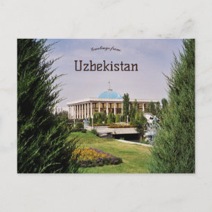 Oliy Majlis Parlament von Usbekistan Postkarte