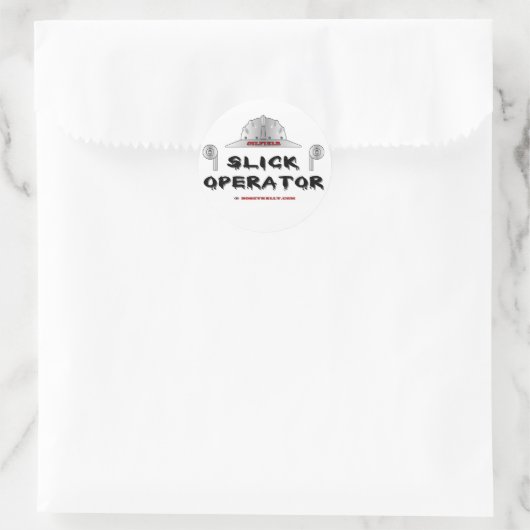 Ölkleber Runder Aufkleber (Tasche)