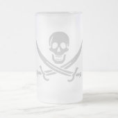 Ølkrus, grå mattglas bierglas (Mittel)