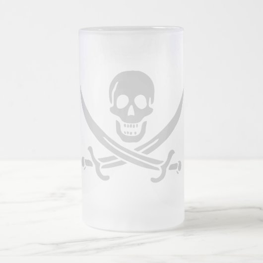 Ølkrus, grå mattglas bierglas (Mittel)