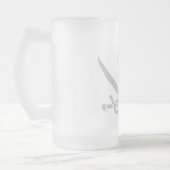 Ølkrus, grå mattglas bierglas (Links)