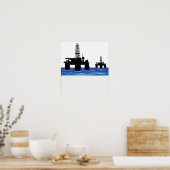 Öllagerplakat Poster (Küche)