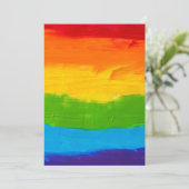 Öllagerte LGBT-Einladung - Fettstolz Einladung (Stehend Vorderseite)