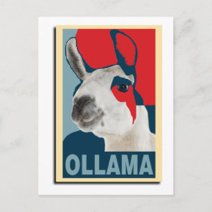Ollama Obama - Postcard Postkarte