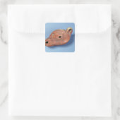 Öllampe aus Milo Quadratischer Aufkleber (Tasche)