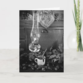 Öllampe und Phantastische Acorns Grußkarte SvG Karte