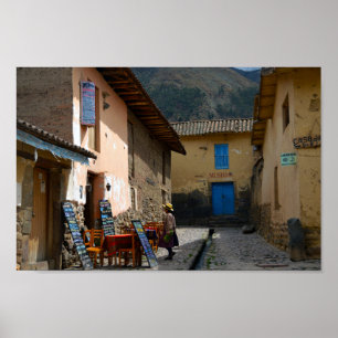 Ollantaytambo, Peru, Museumsstraße Poster