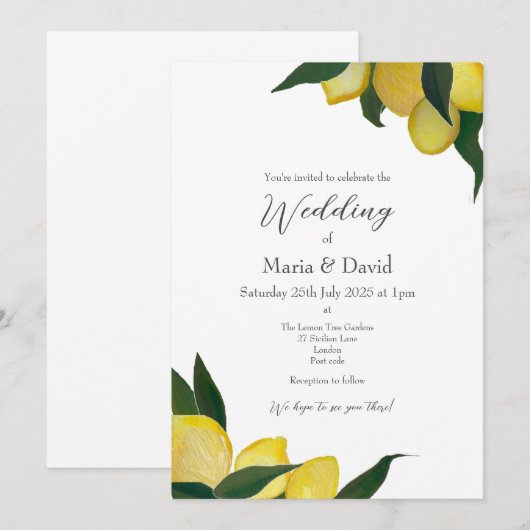 Ölleitungen Einladung (Vorne/Hinten)