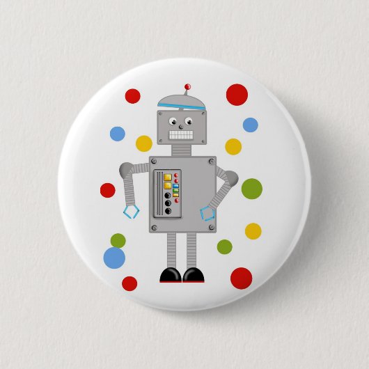 Ollie der Roboter Button (Vorderseite)
