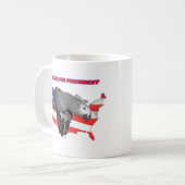 Ollie für Präsidenten Kaffeetasse (Vorderseite Links)
